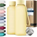 Trinkflasche 650ml BPA FREI Auslaufsicher & Spülmaschinenfest  Wasserflasche ...