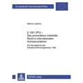 § 1051 ZPO - Das anwendbare materielle Recht in internationalen Schiedsverfahren von Markus Lepschy / Peter Lang / Taschenbuch