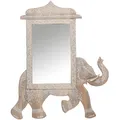 Boho Deko Spiegel Wandspiegel Flurspiegel Garderobenspiegel Badspiegel Holz 75cm