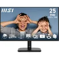 MSI PRO MP251LDE E2 24,5-Zoll-FHD-Büromonitor – 1920 x 1080 IPS-Panel, 4-seitig Rahmenlos, 120 Hz Bildwiederholungsrate, augenschonender Bildschirm, neigungsverstellbar – HDMI 1.4b, D-Sub