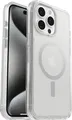 Otter Products OtterBox Symmetry Series Clear - Hintere Abdeckung für Mobiltelefon - kompatibel mit MagSafe - Polycarbonat, Kunstfaser, Silberphosphatglas - klar - für Apple iPhone 15 Pro Max (77-93081)
