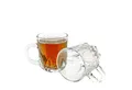 Almina Teeglas 6er Set Diamant Teegläser Wassergläser-Set aus Glas transparent, 6-tlg.