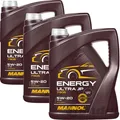 3x 5L MANNOL MOTORÖL ENERGY ULTRA JP SAE 5W-20 passend für API SN C5 GF-5 FORD