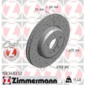 ZIMMERMANN 2x Bremsscheibe vorne Ø348 mm für BMW 5er Touring F11 530d xDrive
