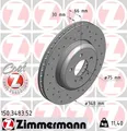 2x ZIMMERMANN Bremsscheibe SPORT Z 150.3483.52 für BMW F10 F11 F12 F13 F06 5er