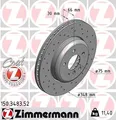 2x ZIMMERMANN 150.3483.52 Bremsscheibe für BMW