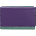 MyWalit Medium Tri-fold Geldbörse I Leder 14 cm - Violett