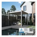 Weide Classic Pergola Aluminium freistehend 3 x 3 M Lamellendach Ivory Sand?