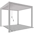 Weide Classic Alu-Stahl Pavillon 3 x 3 M Ivory Sand Pergola Freistehend
