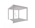 Weide Pergola Classic Pavillon Terrassenüberdachung Aluminium 3 x 3 M Ivory Sand, BxTxH: 300x300x255 cm