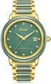 Diella Automatik Uhren Herren Luxus Grün Jade & Gold Männer Mechanische Geschenk