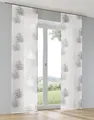 Kutti Schiebegardine Schiebevorhang Raumtrenner Bellinda anthrazit Ausbrenner mit Paneelwagen B 60 x H 175 cm (1 STK)