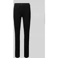 Levi's® 300 Skinny Fit Jeans im 5-Pocket-Design Modell '311' in Black, Größe 28/28
