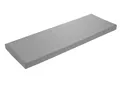 sleepling Bankauflage 110x40 cm hellgrau, Sitzkissen Outdoor & Indoor, Bankpolster, Bezug waschbar, Unterseite Antirutsch, Made in EU