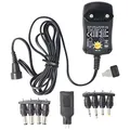 AccuCell 3 Volt bis 12 Volt Universal-Netzteil inklusive 1 USB- und 8 DC-Adaptern, max. 3,6 W und 0,3A