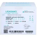 Ligasano weiß Verband 1x5x5 cm steril 10 St