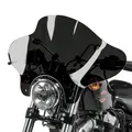 Windschild Batwing mit 4-Punkt-Fixierung für Custom Bikes dunkel getönt
