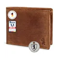 Berliner Bags Vintage Geldbörse, Portmonee aus Leder, Geldbeutel mit TÜV-geprüftem RFID-Schutz, für Herren - Braun