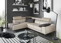 3C Candy Ecksofa Greve modern und bequem, inkl. manueller Kopfteilverstellung, L-Form, wahlweise mit motorischem Sitzvorzug
