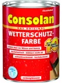 Consolan  Holzschutzlasur Consolan Wetterschutz-Farbe 0,75 L weiß