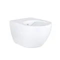 Creavit Design RimOff Hänge WC mit Taharet/Bidet/Dusch-WC Funktion Weiß