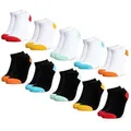 OCCULTO Sneakersocken Mädchen & Jungen Sneaker Socken 10er Pack (Modell: Piccolo) (10-Paar) schwarz 31-34