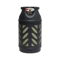 Bluecraft Premium Composite 10 kg Eigentums Propan-Gasflasche leichter als 11 kg Stahl-Gasflasche | Rostfreies Material | Sichtbarer Füllstand | Stapelbare Konstruktion
