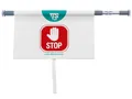 TTS Hänge-Warnschild “Stop, kein Durchgang” Signalschild teleskopisch 77-134 cm