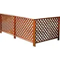Promadino Zaunsystem Romantica 3-teilig mit Bodenankern (HxBxT) 91,5x119x6 cm