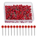 200 Stück Pins,Rot Pinnnadeln,Nadellänge 15 mm, Kopfdurchmesser 4 mm Stecknad...