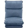 Vente-Unique Bodensessel, Blau, Textil, Uni, 1-Sitzer, 57x71x75.5 cm, Wohnzimmer, Sessel, Schlafsessel