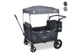 FableKids Bollerwagen Transportwagen, mit Dach, faltbarer, LEO X4Plus (Blueberry Blau), Hecktasche, Abdeckhaube