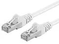 PremiumCord Netzwerkkabel, Ethernet, LAN & Patch Kabel CAT6a, 10Gbit/s, S/FTP PIMF Schirmung, AWG 26/7, 100% Cu, schnell flexibel und robust RJ45 kabel, weiß, 7m