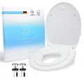 Benkstein Toilettendeckel mit Absenkautomatik - Toilettensitz Kinder Toiletten WC Deckel mit Absenkautomatik - Klodeckel Klobrille mit Absenkautomatik - Toilet Seat Klositz