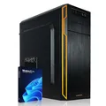 GREED® Basic 7 - Schneller PC mit Intel Core i5 - Leiser Computer + Rechner für Büro & Home Office mit 3,6 GHZ - 8GB DDR4 RAM/Arbeitsspeicher - 512 GB SSD - DVD+RW - WLAN - inkl. Windows 11 Pro