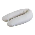 LOOLAY Schwangerschaftskissen - Stillkissen 170 cm - Seitenschläferkissen 100% Baumwolle - mit Abnehmbarem Bezug - Schwanger Kissen für Schlafen (Beige)