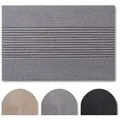 Blumtal Fußmatte rutschfeste Schmutzfangmatte aus langlebigem Polyester, Fußmatte innen/Schmutzfangmatte außen grau 90 cm x 60 cm