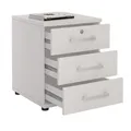 CARO-Möbel Bürocontainer, Weiß, Holzwerkstoff, Mode, 44x55x45 cm, Arbeitszimmer, Container
