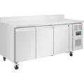 Polar Serie U 3-türiger Edelstahlgefrierschrank mit Spritzschutz 417Ltr