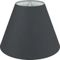 Wogati® Premium Lampenschirm E14/E27 Baumwolle | Schwarz / Größe: XS