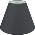 Lampenschirm Baumwolle | XS: Ø13 cm | Konisch | E14/E27 | Schwarz