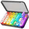 Hochwertige Tablettenbox mit 3 Fächern - Ideal für die Medikamentenaufbewahrung