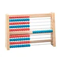 WISSNER® aktiv Lernen – 100er Rechenrahmen rot/blau aus RE-Wood®, nachhaltig, schadstofffrei, PEFC-Zertifiziert, Grundschule & Mathematikunterricht, hergestellt in Bensheim/Hessen/Deutschland