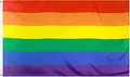 LGBTQ Flagge Regenbogen 150x90cm Lebendige Farben für Innen und Außen