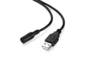 conecto Lade-Kabel USB-Stecker Typ A auf DC-Hohlstecker-Buchse (5,5 x 2,5 mm, USB-Kabel