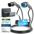 Typ 2 Ladekabel, 22 kW / 32A / 3Phasig / 8 Meter/Modus 3, Typ 2 auf Typ 2 EV ...