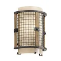 Design Wandlampe Stein Schmiedeeisen blendarm GRIḌA Vintage Wandleuchte