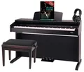 88 Tasten Digital E-Piano Keyboard Set Bank Kopfhörer Schule Rosenholz