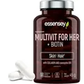 ESSENSEY - Multivitamin- und Mineralienkapseln für Frauen I 90 Kapseln I Vitamine I Biotin 25 µg I 45 Tagesdosen I Leicht zu schlucken