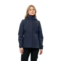 Jack Wolfskin Regenjacke Stormy Point 2-Lagen (Wetterschutzjacke, wasserdicht, winddicht) nachtblau Damen, Größe: L